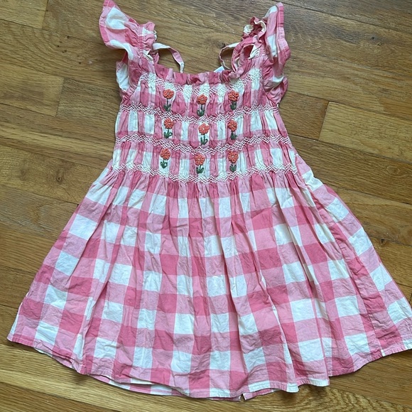 Emile et Ida | Dresses | Emile Et Ida Gingham Embroidered Dress | Poshmark